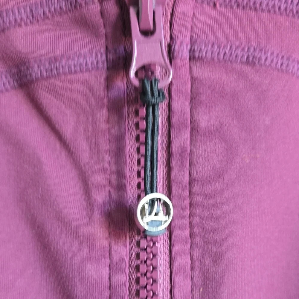 Purple Utility Jacket with High Collar and Streamlined Design - Picture 3 of 9